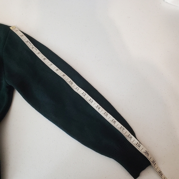 School Girl Cardigan St. Patrick Green Preppy XSP/ YM Dark Academia Vneck Patch - Picture 8 of 13